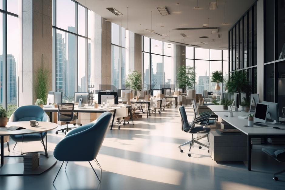Free Photos - Modern Office Space With Open Concept And High Ceilings ...