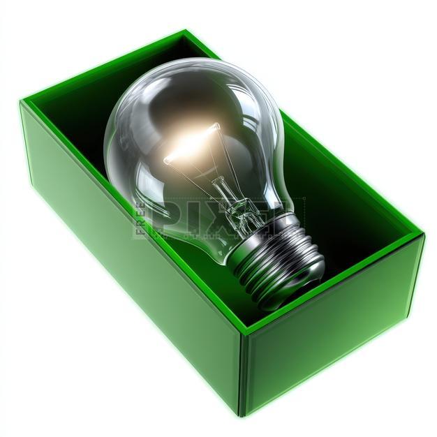 Free Photos - Light Bulb In Green Box | FreePixel.com