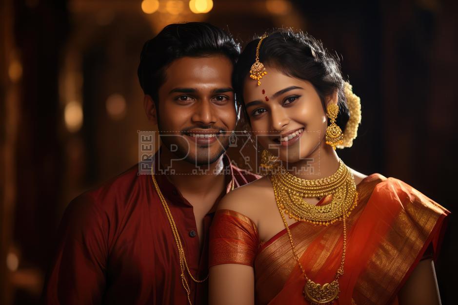 Free Photos - A Traditional Indian Couple Posing For A Photo ...