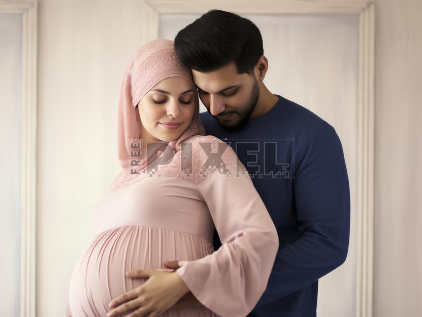 Free Photos - A Couple Expecting Their First Child, Embracing Each ...