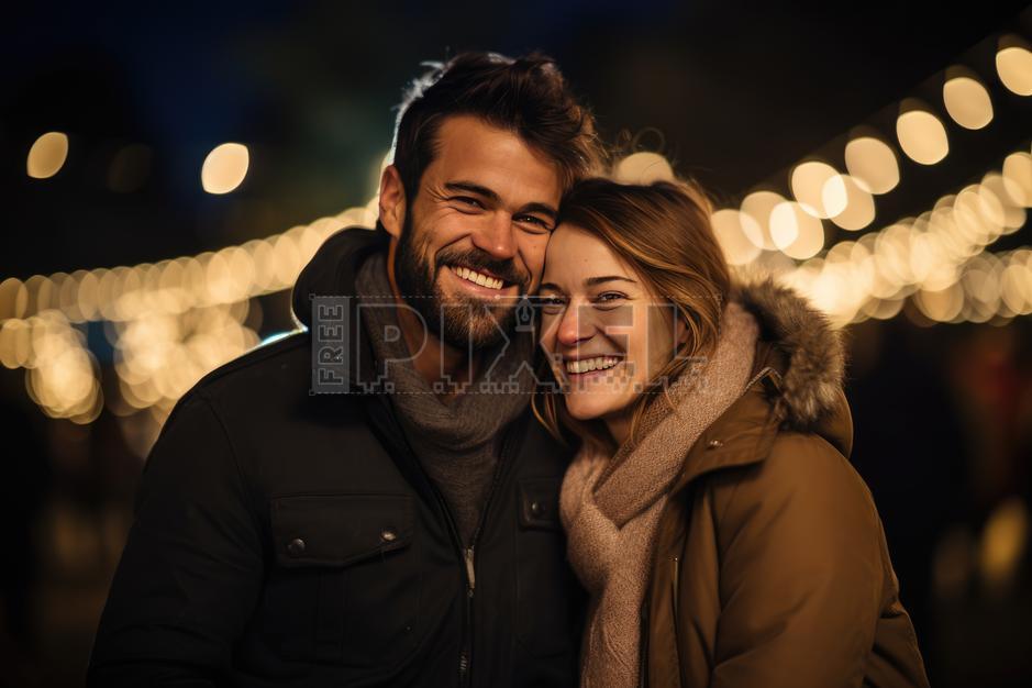 Free Photos - A Happy Couple Posing For A Photo | FreePixel.com