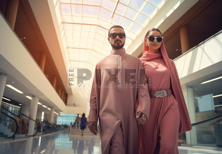 Free Photos - Modest Fashion - Muslim Couple Walks Hand In Hand In ...