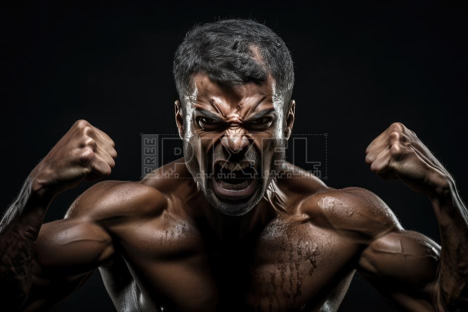 Free Photos - Angry Man Flexing Muscles | FreePixel.com