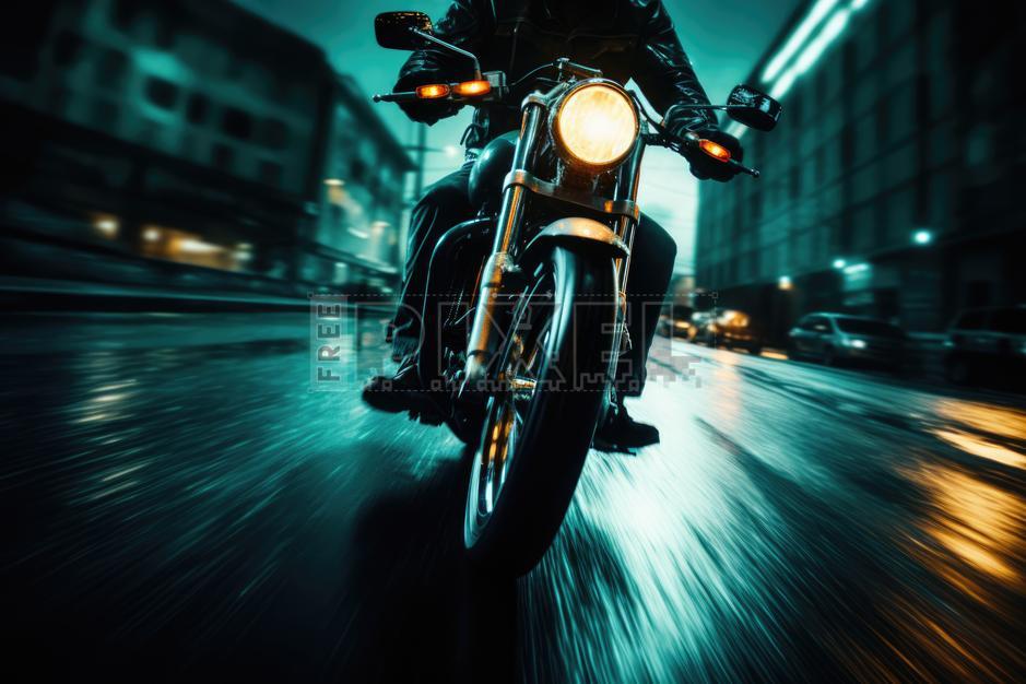 Free Photos - A Man Riding A Motorcycle At Night | FreePixel.com