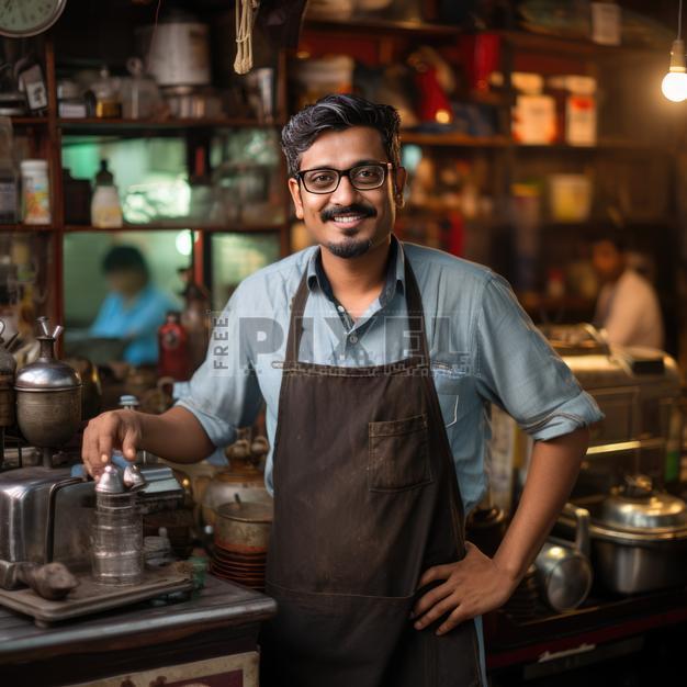 Free Photos - A Smiling Man Behind The Counter At His Shop | FreePixel.com