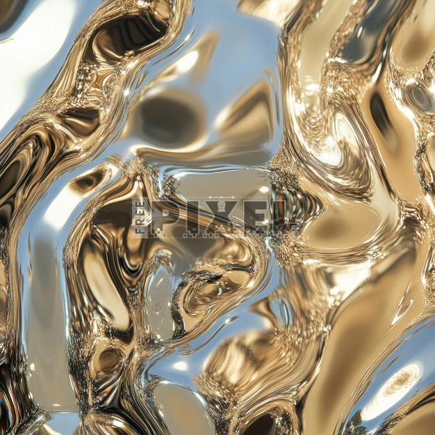Abstract Gold And Silver Background