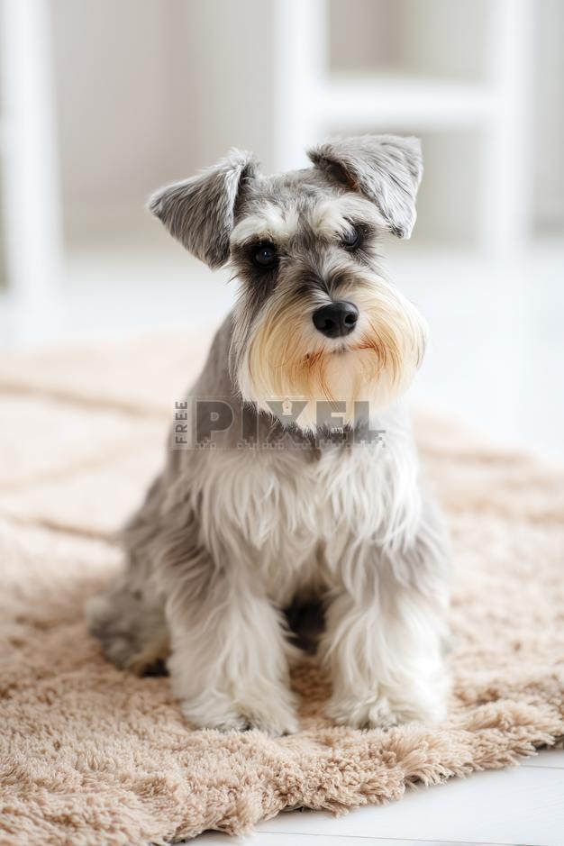 Free Photos - Miniature Schnauzer On A Rug | FreePixel.com
