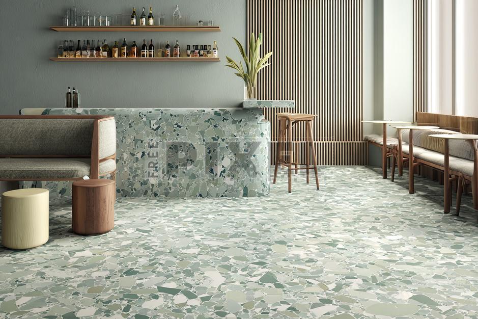 Free Photos - Modern Bar With Green Terrazzo Floor | FreePixel.com