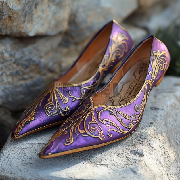 Free Photos - Purple Shoes On Rocks | FreePixel.com