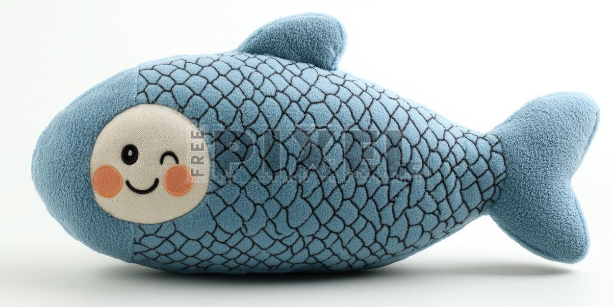 Free Photos - Adorable Stuffed Blue Fish Plush Toy For Kids, Animal ...