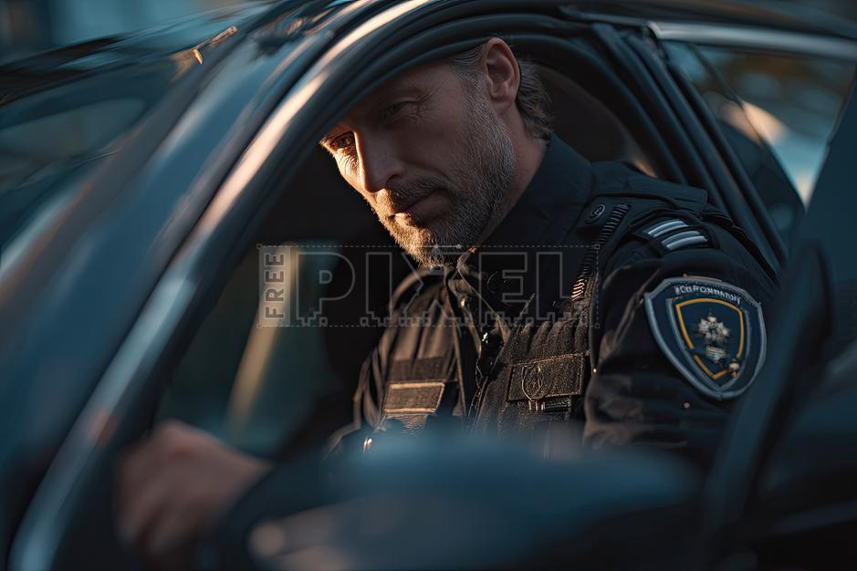 Free Photos - Police Officer In Car | FreePixel.com