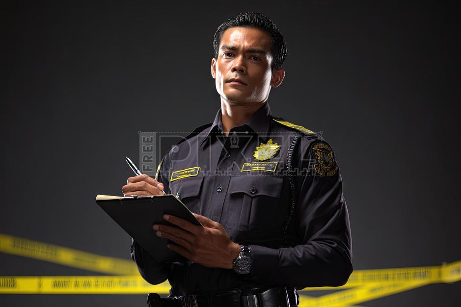 Free Photos - Police Officer Writing In Notebook | FreePixel.com