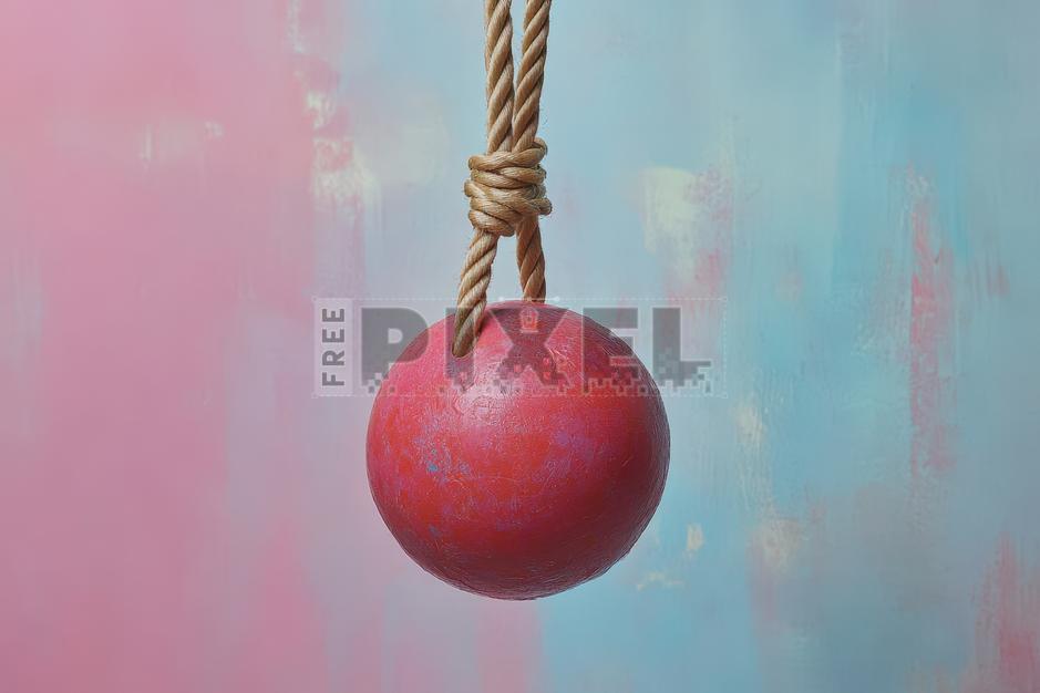 Free Photos - Red Ball Hanging From Rope | FreePixel.com