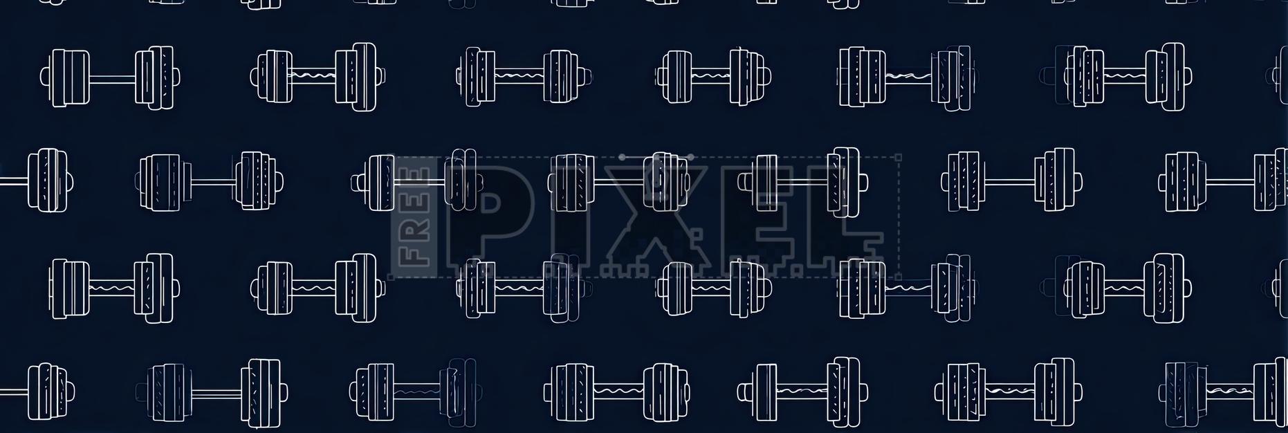 Free Illustrations - Dumbbell Pattern Background | FreePixel.com