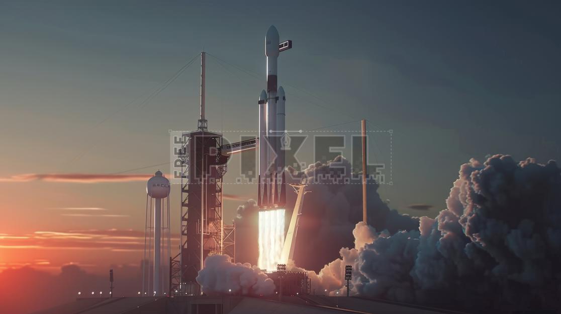Free Photos - Rocket Launch At Sunset | FreePixel.com