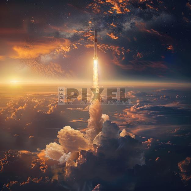 Free Photos - Rocket Launches Into The Sky | FreePixel.com