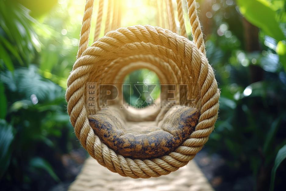 Free Photos - Hanging Rope Swing In Jungle Setting For Small Pets Or ...