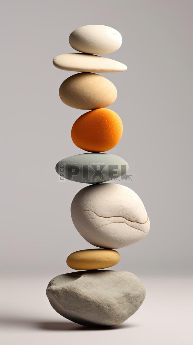 Free Photos - Balance Stones On Top Of Each Other On Grey Background ...