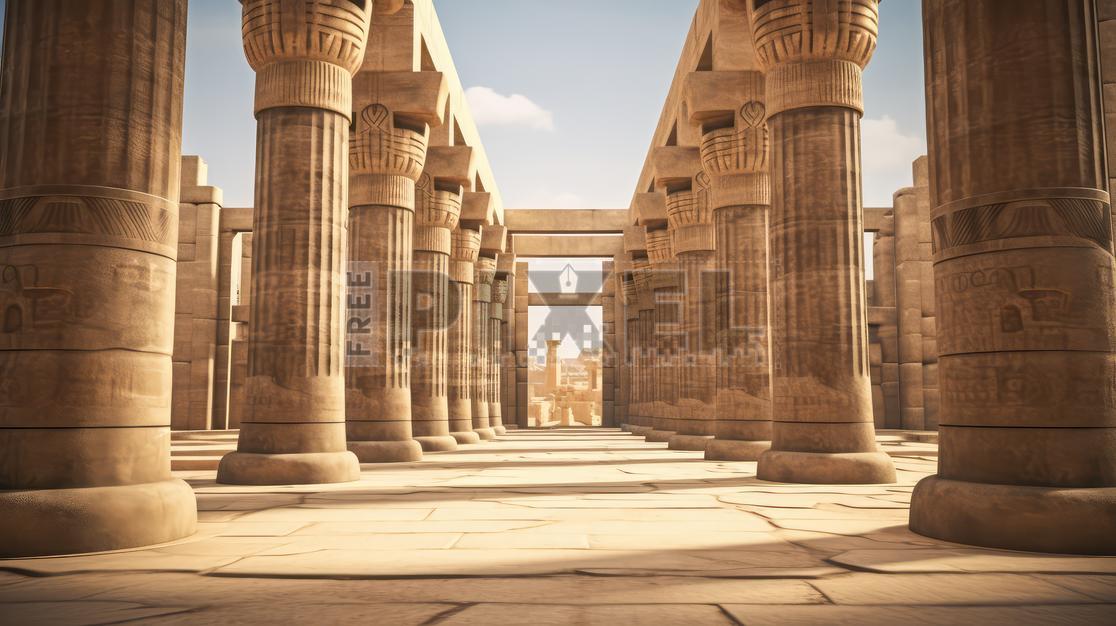Free Photos - The Hall Of Stone Columns, Egyptian-inspired Architecture ...