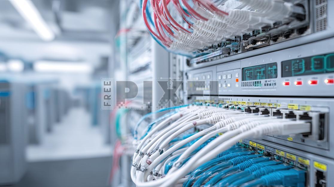Free Photos - Server Room With Network Cables | FreePixel.com