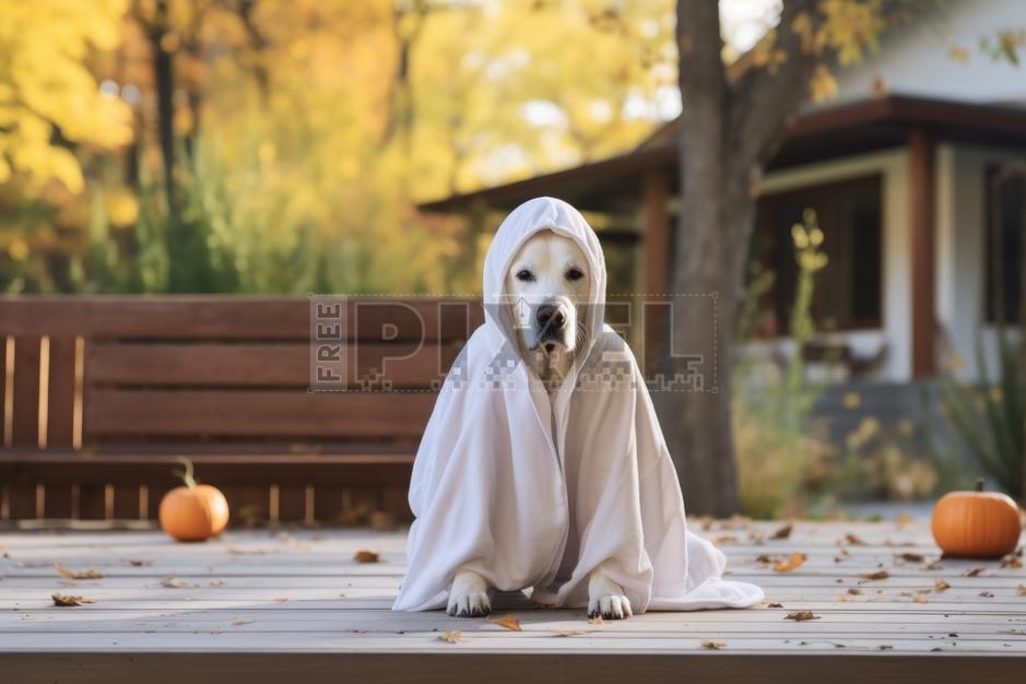 Free Photos - A Small White Dog Dressed As A Monk, Complete With A Robe ...