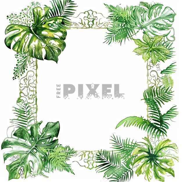 Tropical Frame Wallpaper