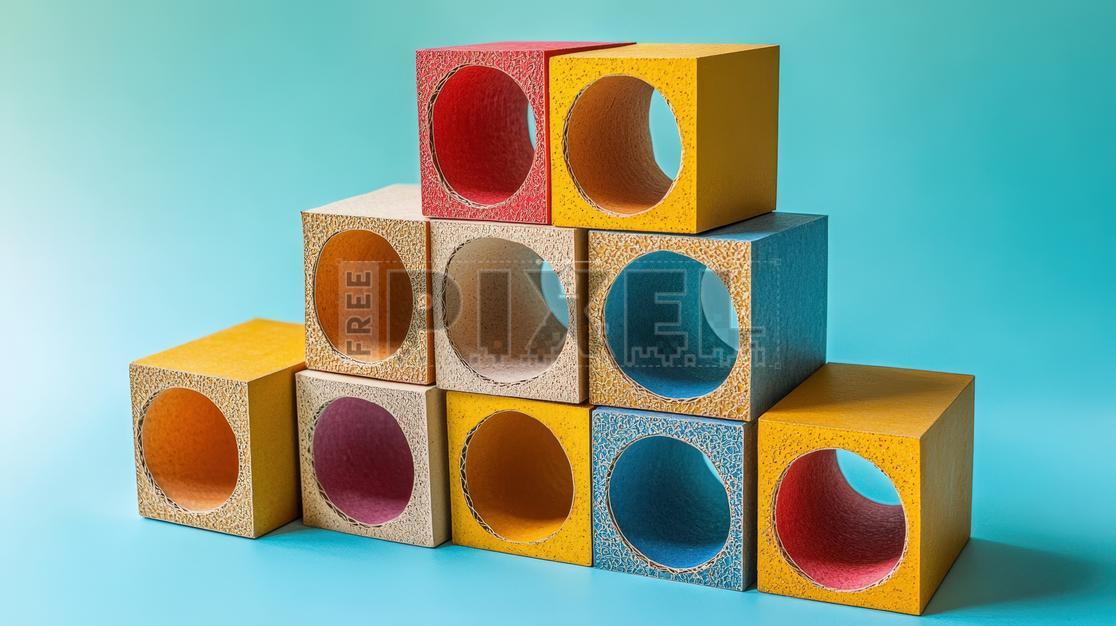 Free Photos - Colorful Stack Of Blocks Toy For Animals – Enrichment And ...