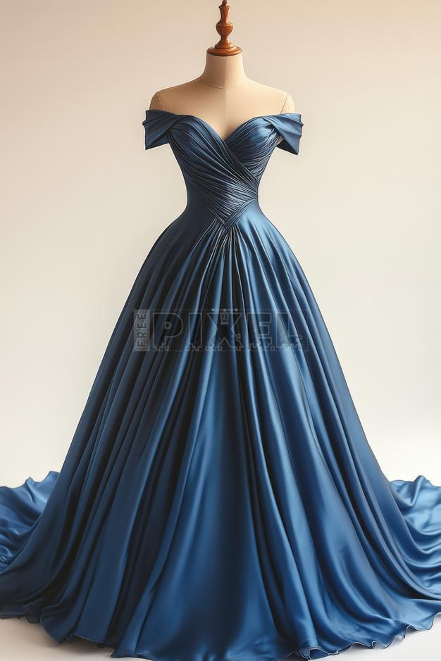 blue dresses on mannequins Free Photos Navy blue