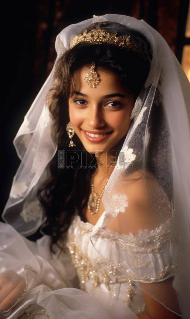 Free Photos - Smiling Stunning Young Indian Woman Portrait In White ...