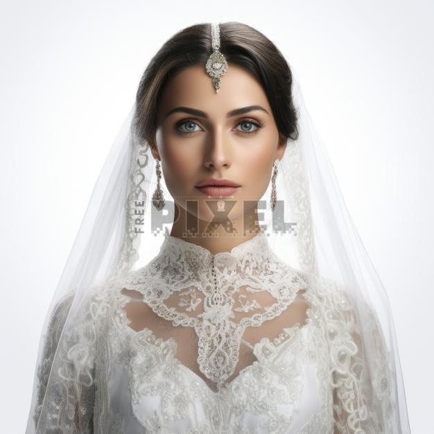Free Photos - Gorgeous Young Indian Woman Portrait In White Embroidery ...