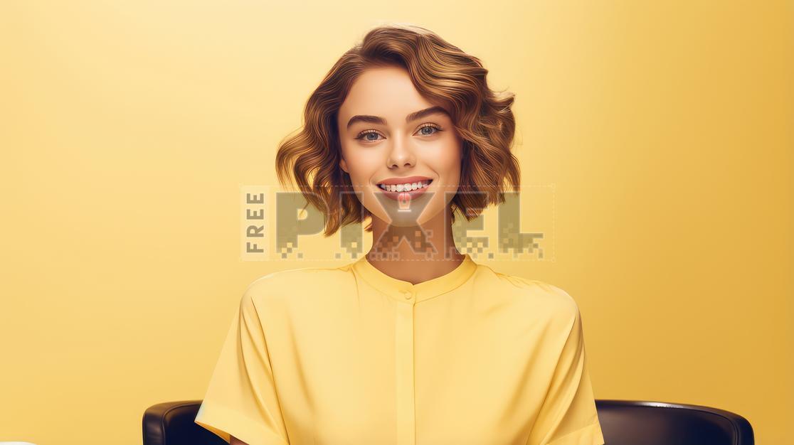 Free Photos - Beautiful Young Woman In Yellow Dress Posing For A Photo ...