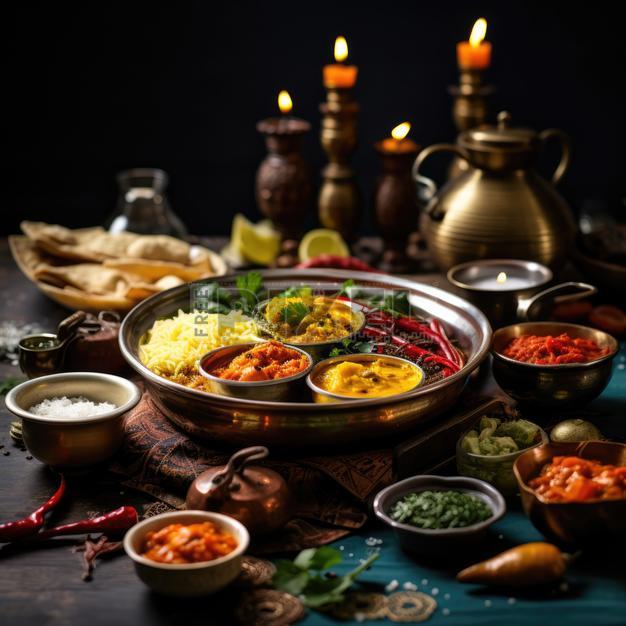 Free Photos - A Rich And Diverse Assortment Of Ethnic Foods In Various ...