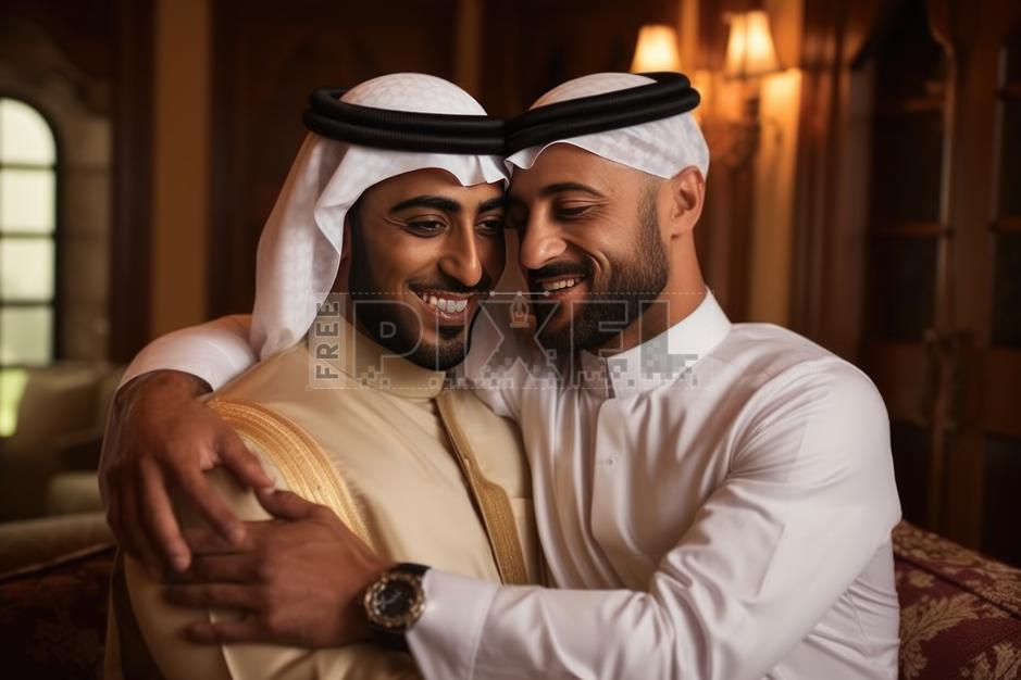 Free Photos - Two Middle Eastern Men In White Traditional Clothing ...
