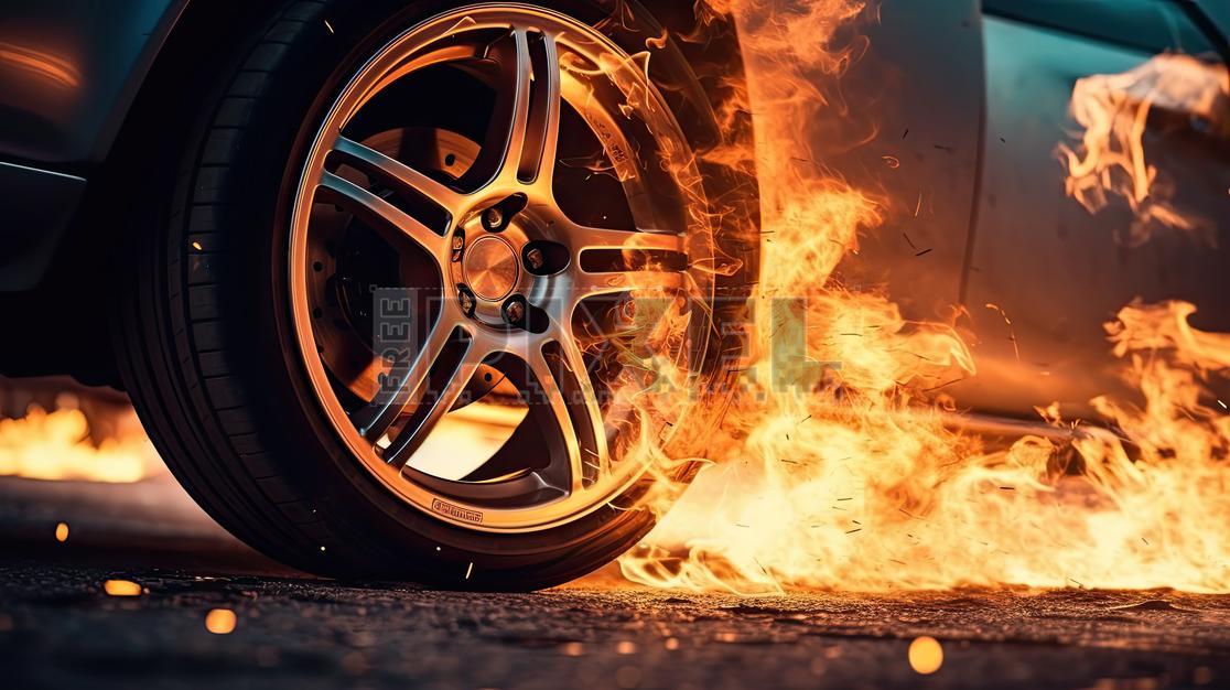 Free Photos - Flaming Tire | FreePixel.com