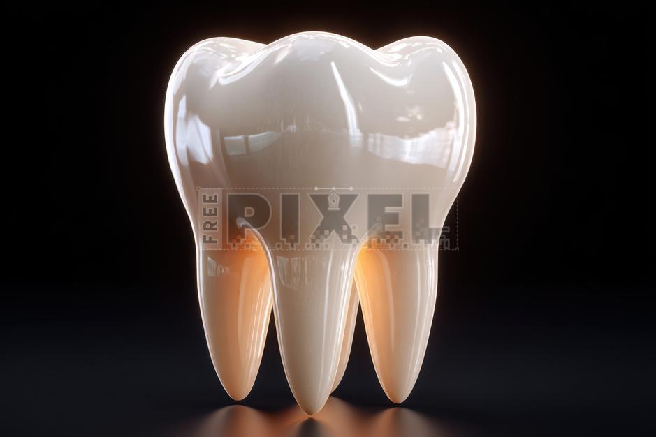 Free Photos - Isolated Tooth On Dark Background. | FreePixel.com