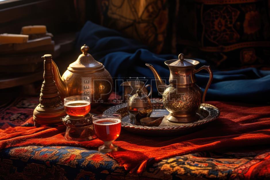 Free Photos - Arabic Tea Set Display | FreePixel.com