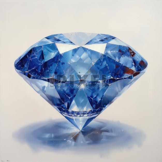 Free Photos - Dazzling Blue Diamond Isolated. | FreePixel.com