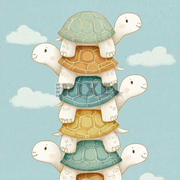 Cartoon Turtle Shell