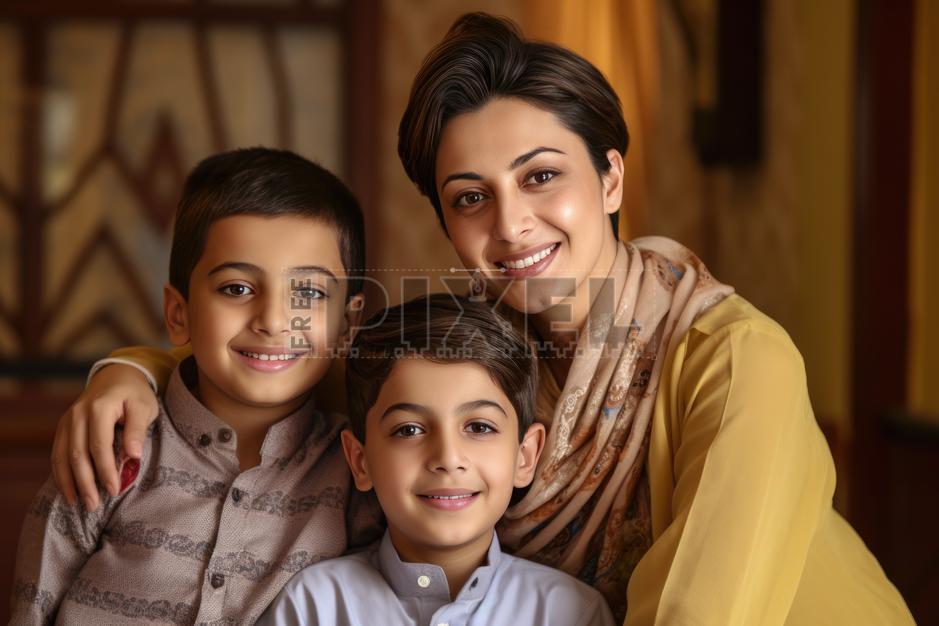 Free Photos - A Happy Family Of Three - Mother, Son, And Daughter ...