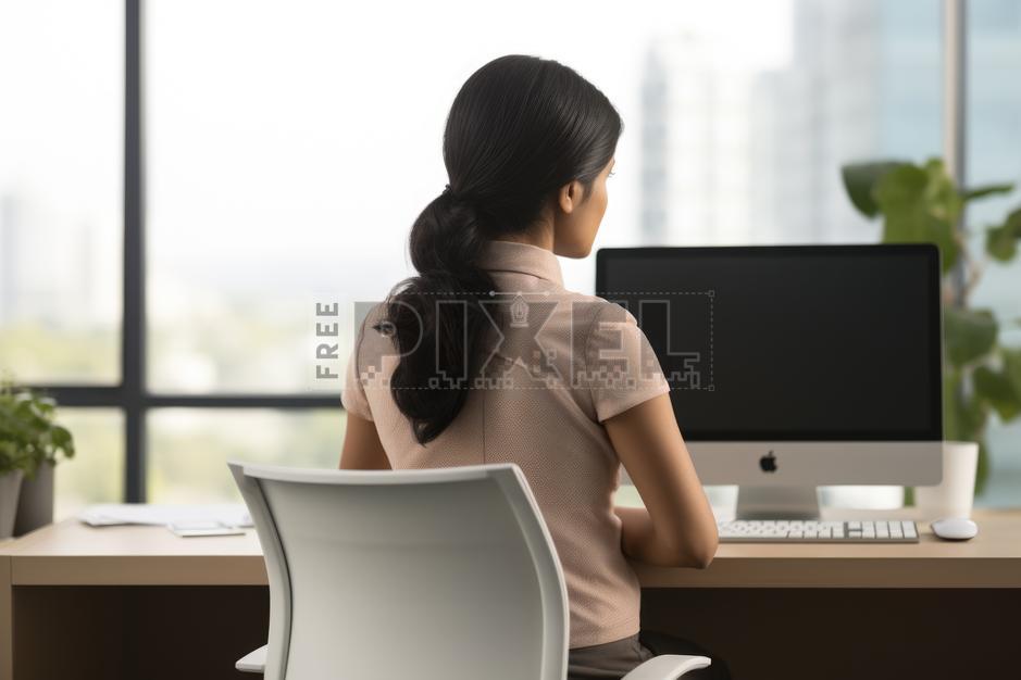 Free Photos - Modern Office Worker Using Apple Computer With A Large ...