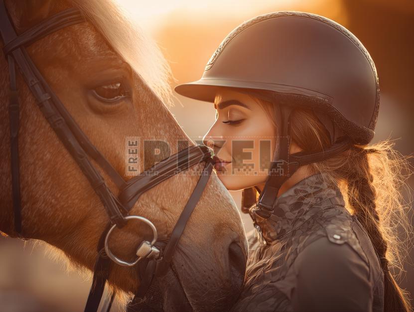 Free Photos - Female Equestrian And Horse Portrait | FreePixel.com