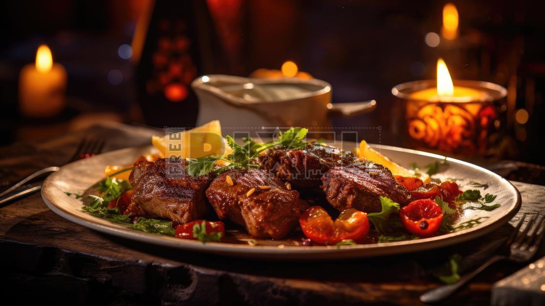 Free Photos - A Delicious Plate Of Sliced Red Meat With Vegetables ...