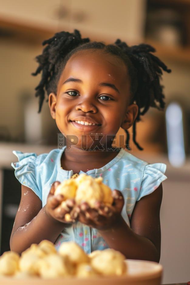 Free Photos - Little Girl Holding A Piece Of Food In Her Hands ...