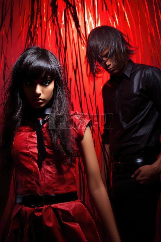 Free Photos - Fashionable And Emo Couple | FreePixel.com