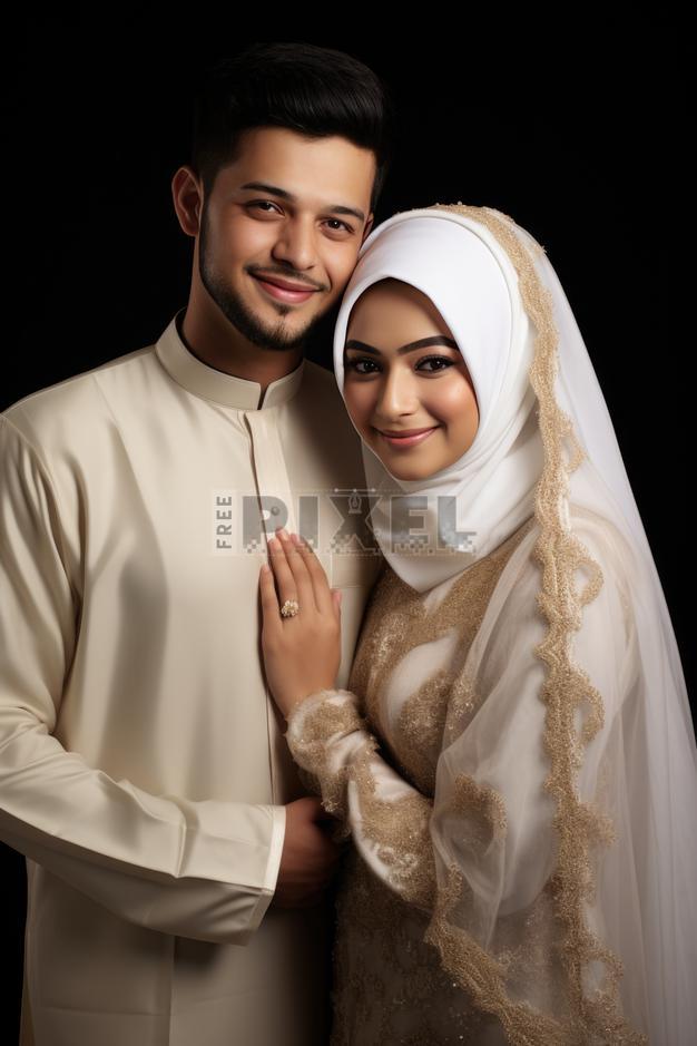 Free Photos - Muslim Man And Woman Posing For A Picture, Wearing ...