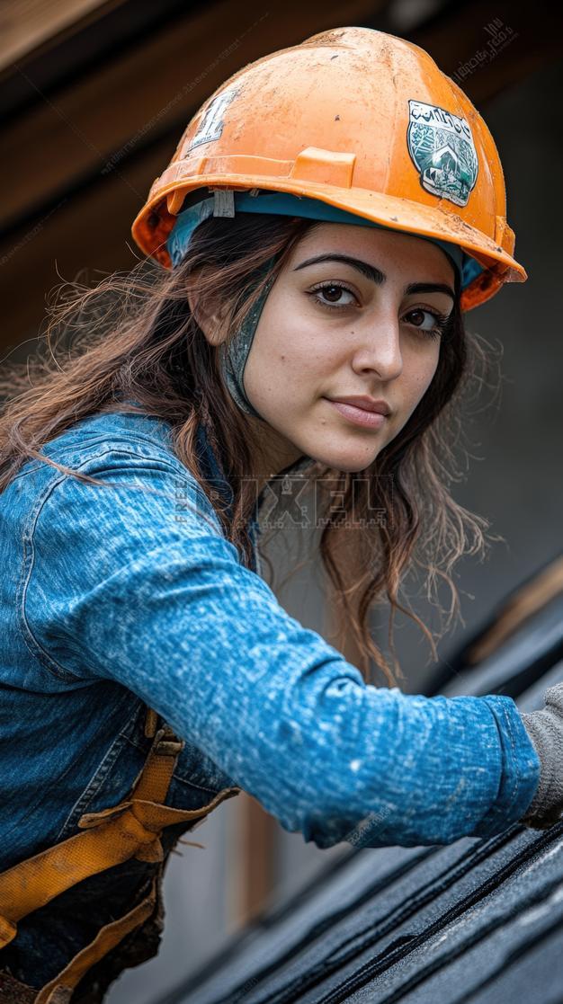 Free Photos - American Female Roofer At Work Installing Or Repairing ...