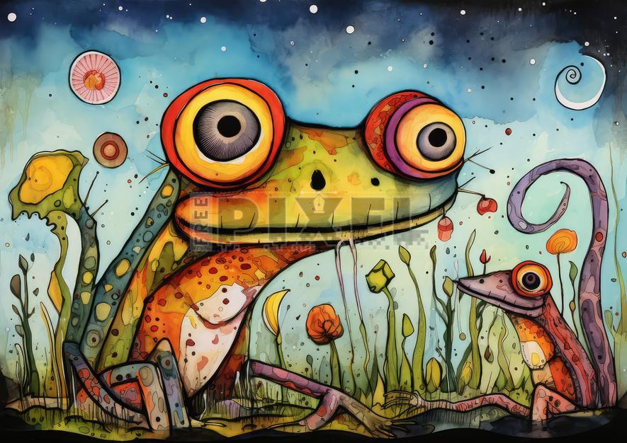 Free Photos - Artistic Representation Of A Frog And An Egg In The Grass ...