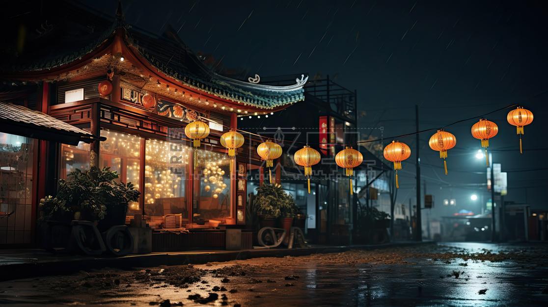 Free Photos - Asian Restaurant At Night | FreePixel.com