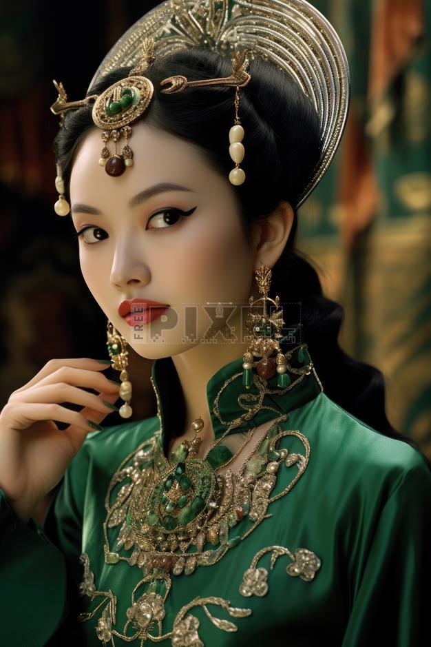Free Photos - Stunning Beauty Wearing Traditional Chinese Clothing And  Jewelry | FreePixel.com
