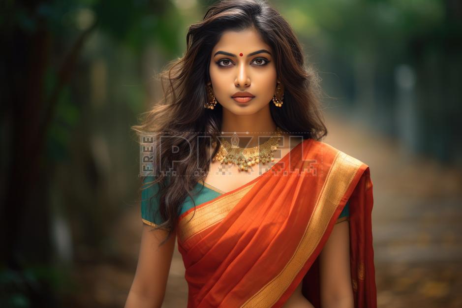 Free Photos - Elegant Indian Woman Wearing Traditional Attire ...